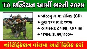 Territorial Army Recruitment 2024