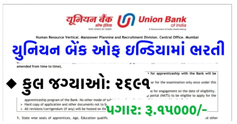 Union Bank of India Apprentice Recruitment 2025