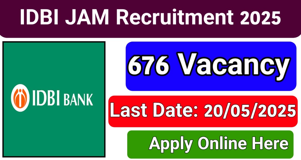 IDBI Bank JAM Recruitment 2025
