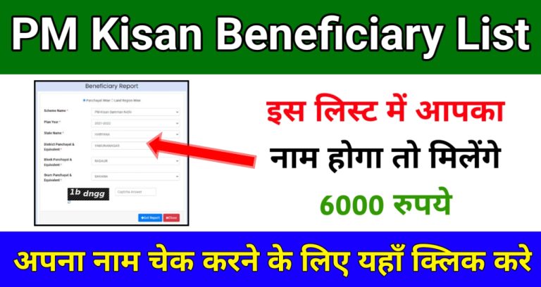 PM Kisan Beneficiary List 2025
