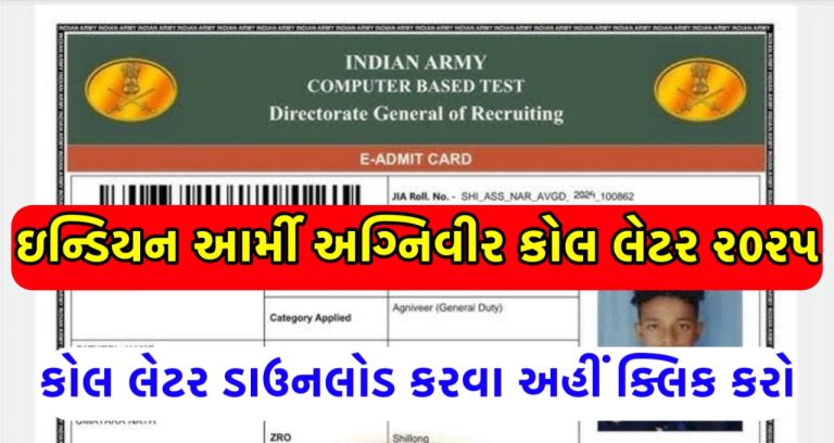Army Agniveer Admit Card 2025